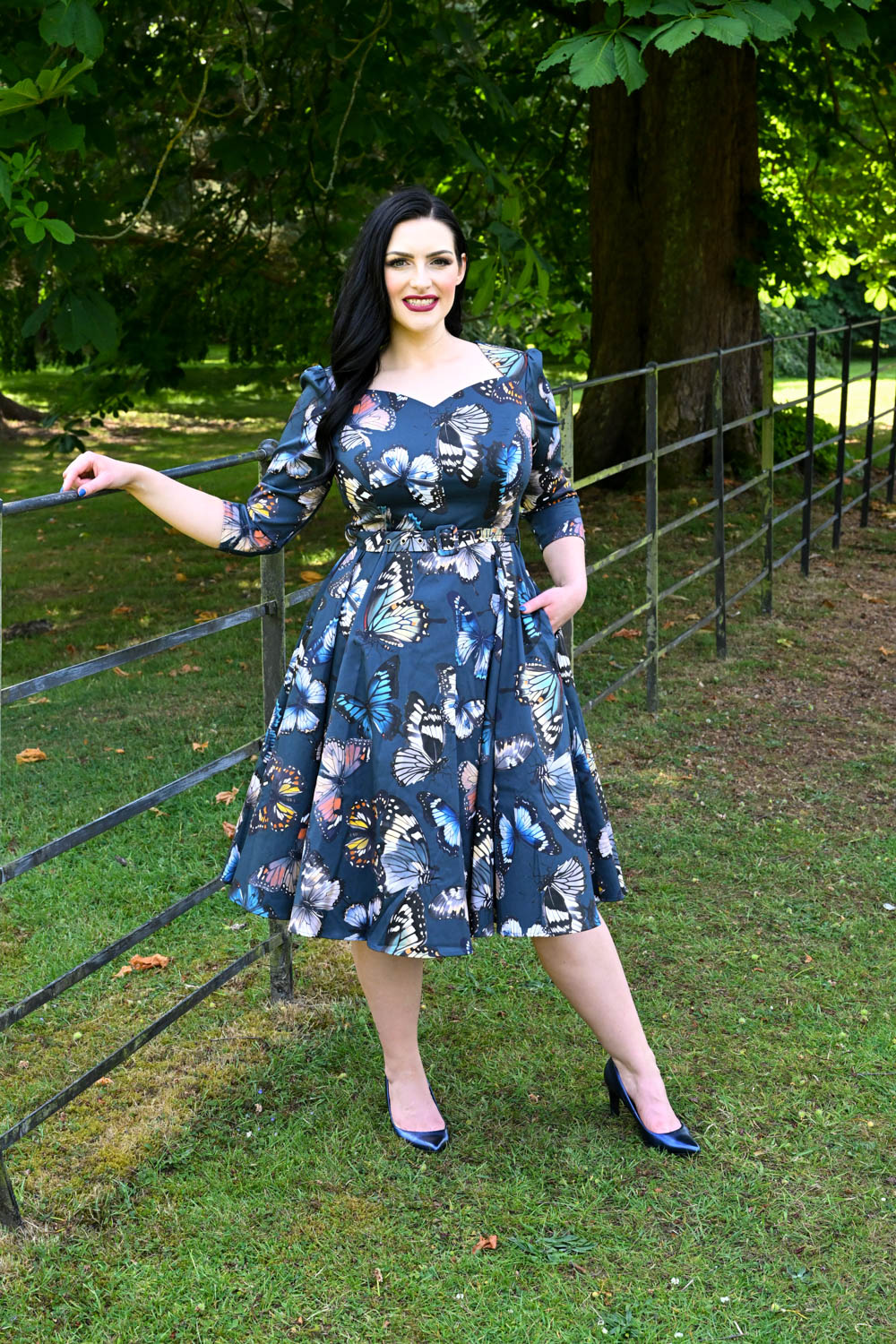 Bambi Butterfly Swing Dress in Extended Sizing